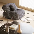 Modern Lazy Sofa Single Sofa 3d model
