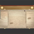 Open Wooden Box with Orange Lining Triangle Star Emblem Eagle Design and Badges
