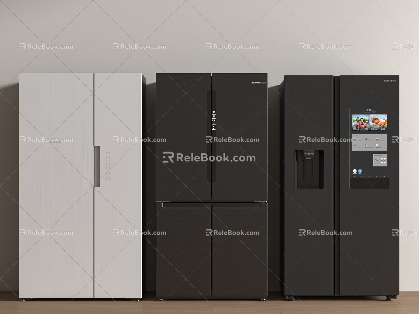 Refrigerator Small Refrigerator Single-door Refrigerator Three-door Refrigerator Small Refrigerator Double-door Refrigerator 3d model