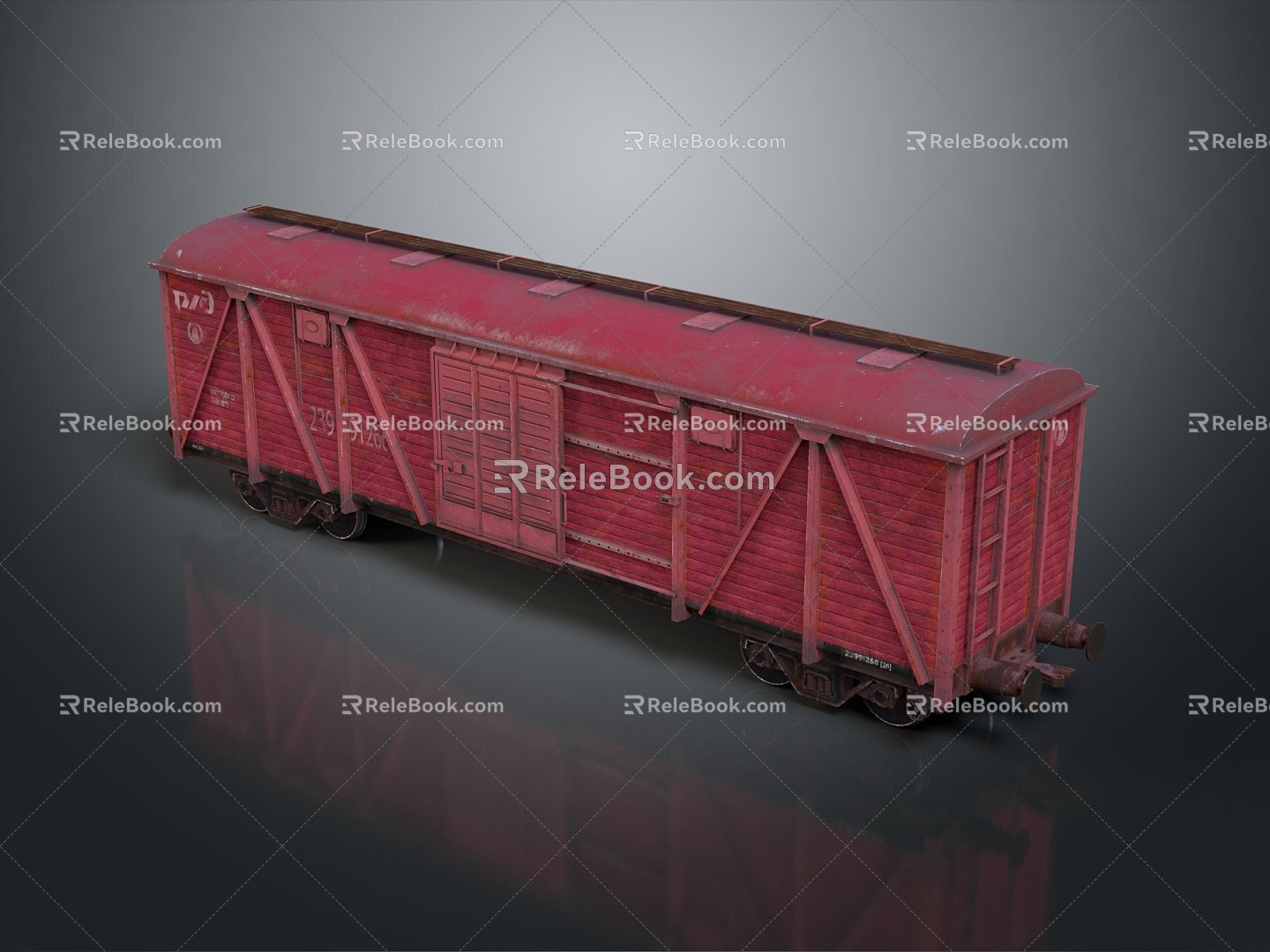 Trailer container trailer 3d model