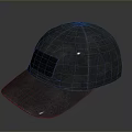 Dark Cloth Baseball Cap With Square Patch For Daily Life Use