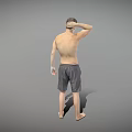 Men's Shorts Casual Men 3d model