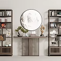New Chinese Style End View Table Hallway Cabinet Hallway End View Table Decorative Cabinet 3d model