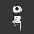 Modern robot cartoon robot 3d model