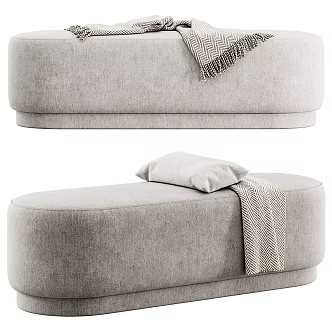 Modern Sofa Stool Mengbel Tablet Cushion Stool Footstool 3d model