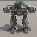 Robot attack robot intelligent machine science fiction robot mechanical warfare police future high-tech low face number low model simple model film and television level super realistic 3d model