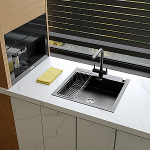 Miele kitchen sink single sink dish basin water bar water dispenser water purifier rag 3d model