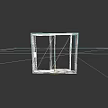 White Frame Casement Window With Clear Glass Modern Design For Home