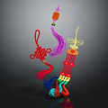 Traditional Chinese Decorative Hanging Ornaments With Red Knots Colored Tassels And Lantern Shapes