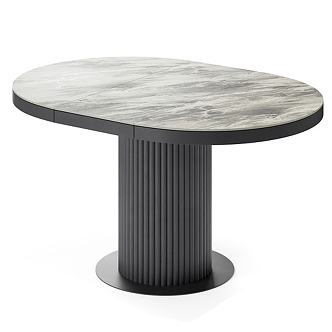 Simple Marble Dining Table Marble Dining Table Simple Dining Table Black Dining Table Dining Table 3d model