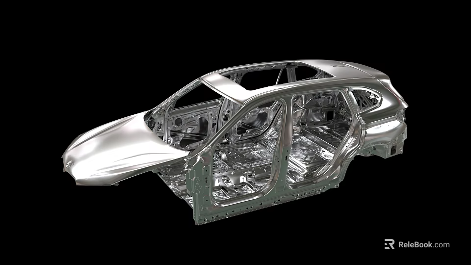 High Quality Industrial Car Body Frame Commercial Equipment For Durable Manufacturing Structure 3d model 