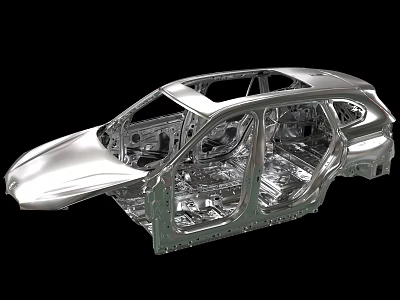 High Quality Industrial Car Body Frame Commercial Equipment For Durable Manufacturing Structure 3d model