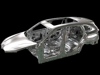 Modern Frame Car Frame 3d model