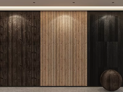 Interior Display Of Wood Flooring With Diverse Colors And Textures 3d model