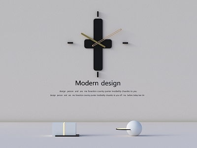 Simple Wall Clock 3d model