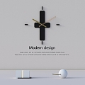 Simple Wall Clock Clock 3d model