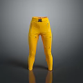 Stylish Yellow Cargo Pants With Multiple Pockets Zipper Details And Functional Design