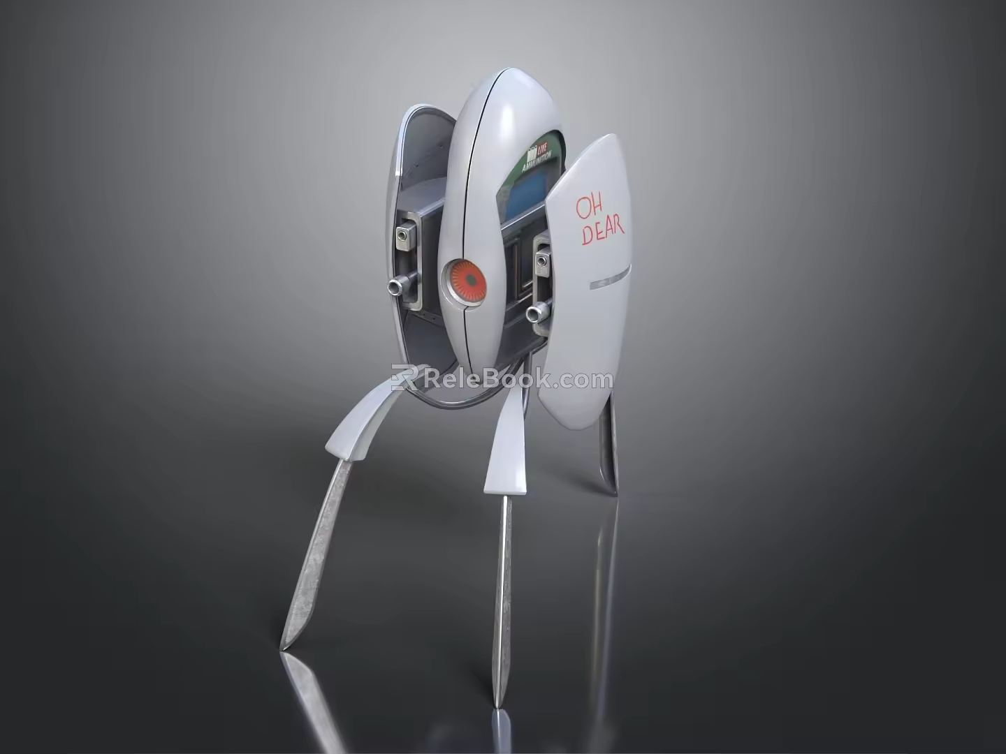 modern robot defense robot automatic defense robot 3d model