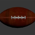 Classic Brown Rugby Ball With White Laces For Sports And Training Activities
