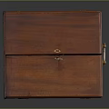 Vintage Medical Device Storage Wooden Case With Metal Latch And Ring Handle