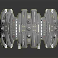 Futuristic Circular Mechanical Device With Intricate Metallic Components And Detailed Panels