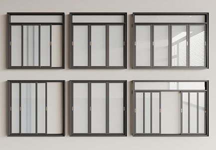 window sliding window aluminum alloy window 3d model