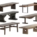 Various Modern Wooden Benches With Different Designs For Home Interior Decor