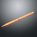 Tactical Orange Dagger Weapon with Sharp Metal Blade and Ergonomic Grip 3d model