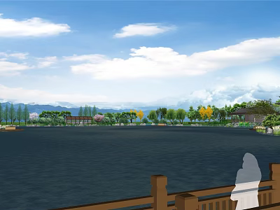 Chinese-style ancient private manor 3d model