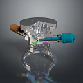 Precision Industrial Device Featuring Transparent Structure And Colored Components In Metal Housing