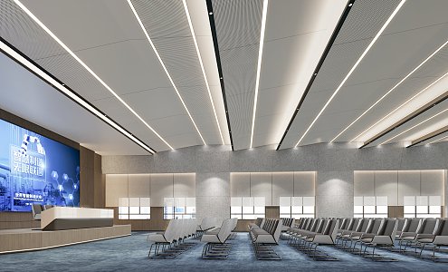 Modern Conference Hall Report Hall 3d model