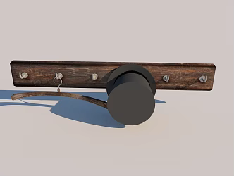 Indoor Coat Hook 3d model