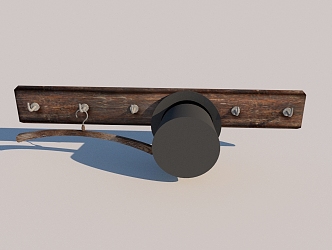 Indoor Coat Hook 3d model