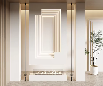 Modern Entrance 3d model