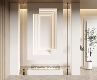 Modern Entrance 3d model