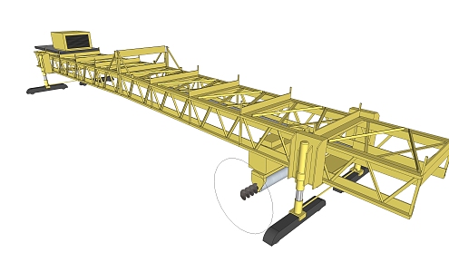 modern bridge erecting machine 3d model