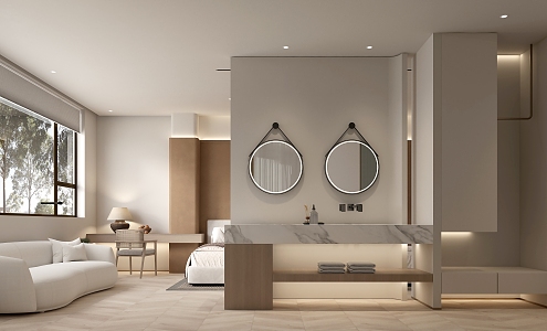 Modern Hotel Suite 3d model