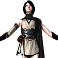 Realistic Ancient Beauty Hanfu Beauty Female Assassin Female Swordsman Killer Martial Arts Royal Sister Little Sister Female Killer Strong Dress Beauty 3d model