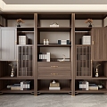 New Chinese Bookcase 3d model