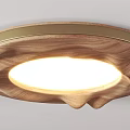Elegant Modern Ceiling Lights With Wooden Metal Frames And Carved Cloud Patterns Design 3d model
