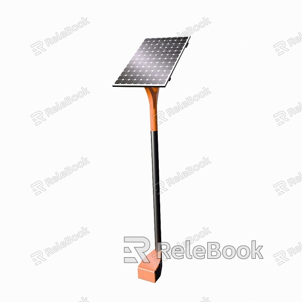 Street lamp type solar equipment model