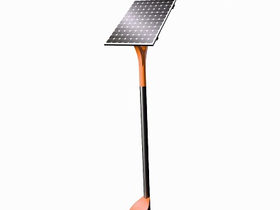 Street lamp type solar equipment model