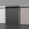 Three Colored Roller Shutters White Black Beige For Modern Exterior Design