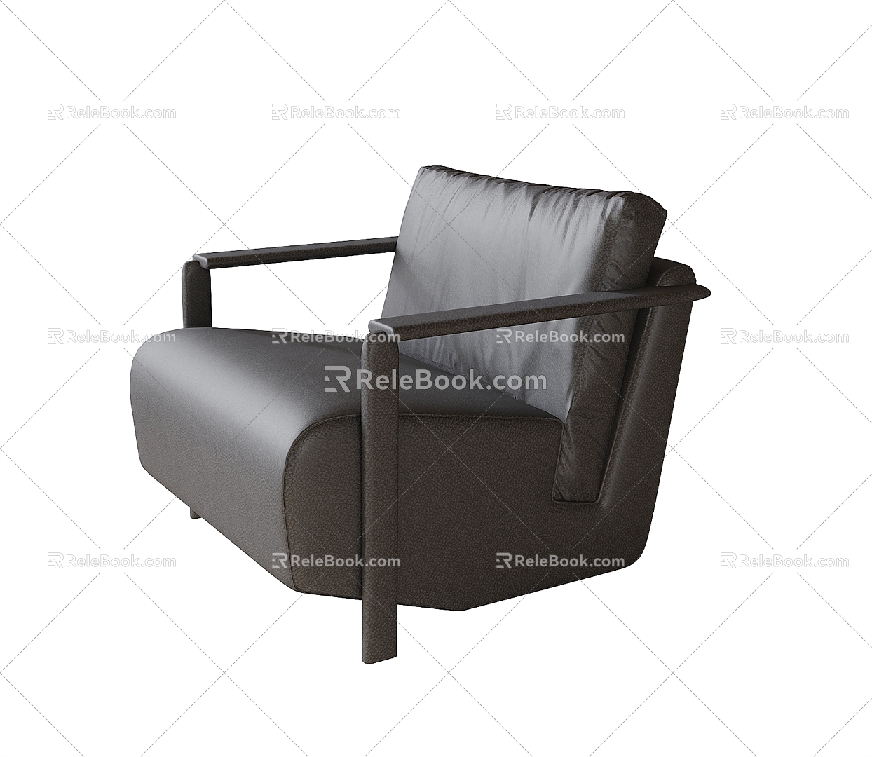 Modern Single Sofa Leisure Chair 3d model