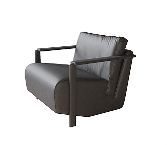 Modern Single Sofa Leisure Chair 3d model