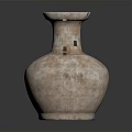 Artisan Crafted Terracotta Vase With Hand Carved Textured Surface And Classic Design