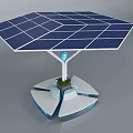 Solar Panel Equipped Support Structure With Intelligent Sensor And Plant Base