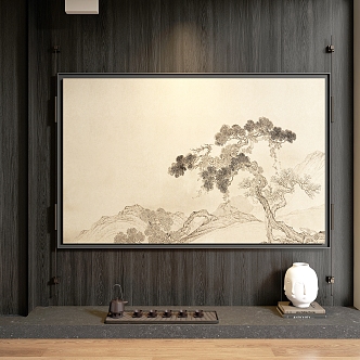 New Chinese Decorative Painting 3d model