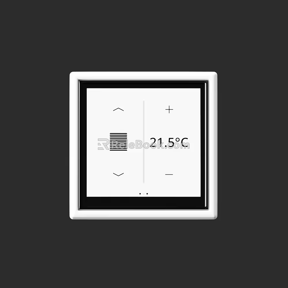 Modern air conditioning temperature socket switch 3d model