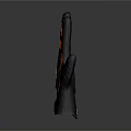 Black And Orange Protective Work Glove With Ergonomic Design For Daily Use